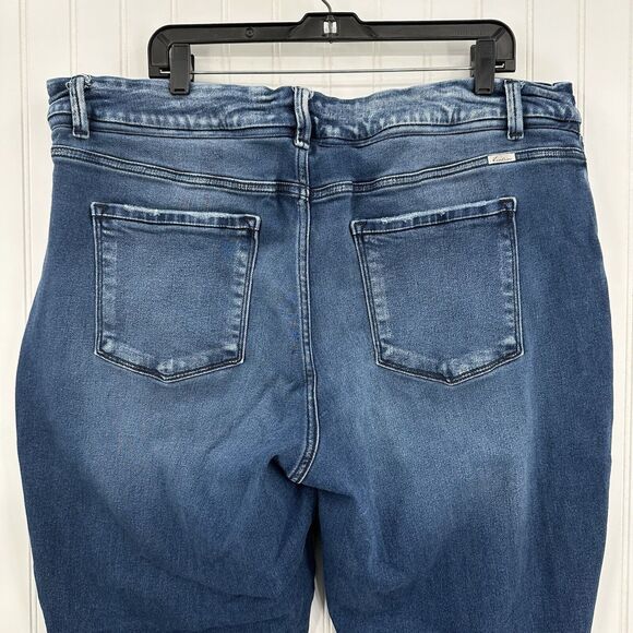 Kancan Jeans Womens 22 Skinny Blue Stretch Denim Distressed Grunge - Picture 5 of 13